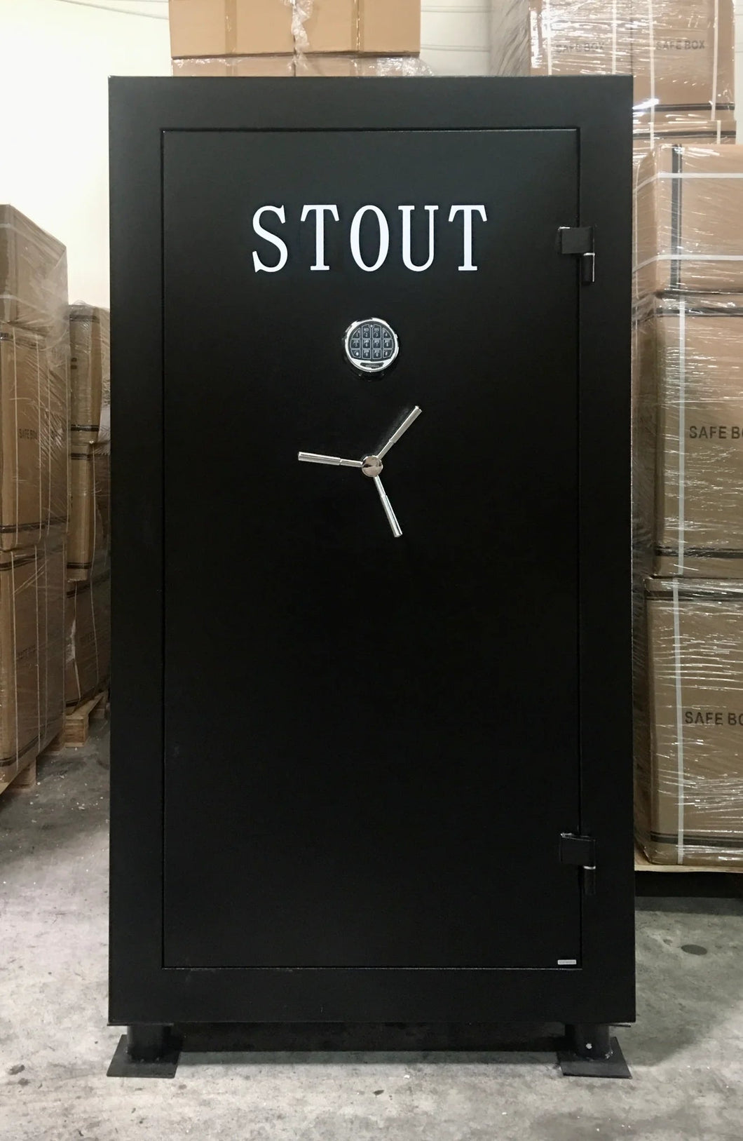 STOUT 60 mins fireproof 50 rifle gun safe Electronic keypad lock w/backup keys - Southeastern Safes