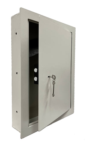 Southeastern Wall Safe, Heavy Duty High Security Keylock Hidden Safe with Removable Shelf, Home Safe for Firearms, Money, Jewelry, Passport