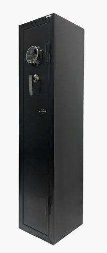 Gun Safe Rifle Cabinet with Quick Access Biometric Lock and Backup Keys