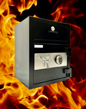 Fireproof Drop Safe 2 Hour Fire Rated 400lbs Concrete Safe Deposit Drawer Large Money Bag For Business Office