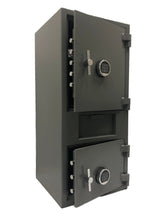 SOUTHEASTERN F4520EE double door drop slot depository safe with quick digital lock and back up key - Southeastern Safes