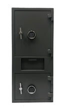 SOUTHEASTERN F4520EE double door drop slot depository safe with quick digital lock and back up key - Southeastern Safes