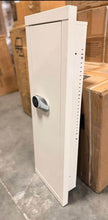 Wall - Mounted Safe with code & backup key,Cold - Rolled Steel Construction, LED Lighting, Adjustable Shelves & Key Holders for Valuables, Black - Southeastern Safes