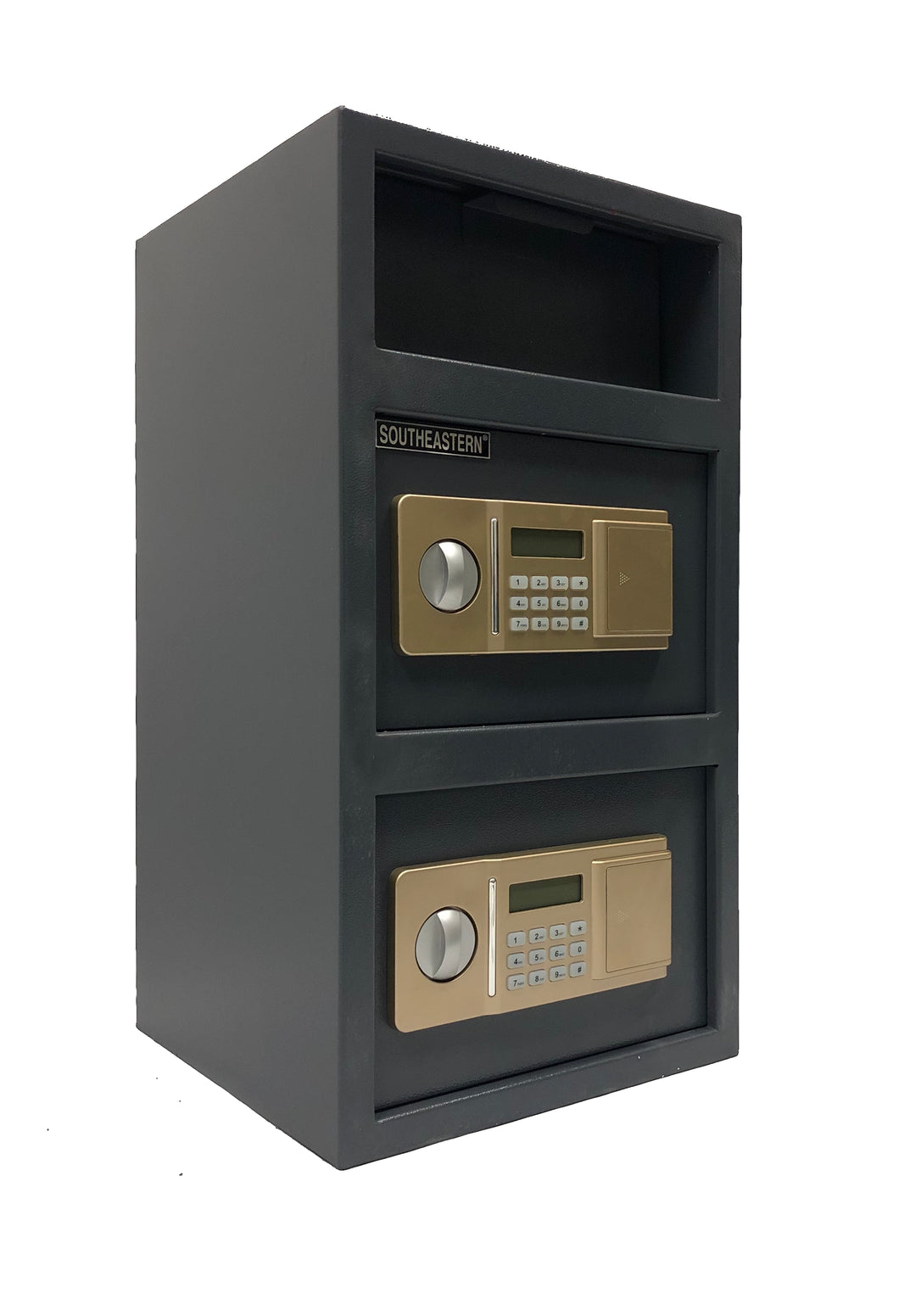 SOUTHEASTERN F2614EEVN Double Door Money Drop Depository Safe with Quick Access Electronic Lock & Back up Key