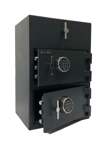 SOUTHEASTERN RH3020 Double Door Drop Depository Safe Quick elecytonic Lock w/ back up key