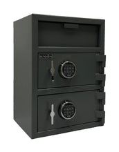 Southeastern F2820EE Double Door Drop Safe electronic lock & backup key